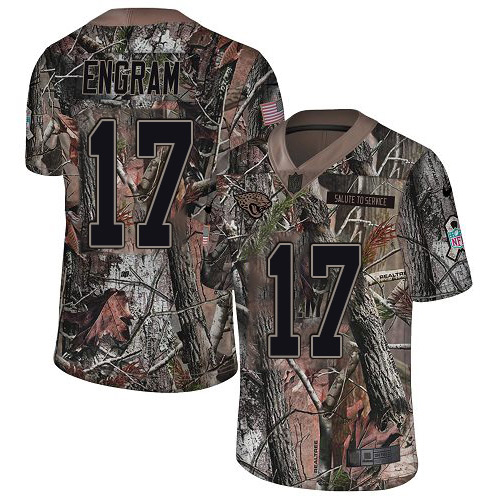 Jaguars #17 Evan Engram Camo Men's Stitched Limited Rush Realtree Jersey