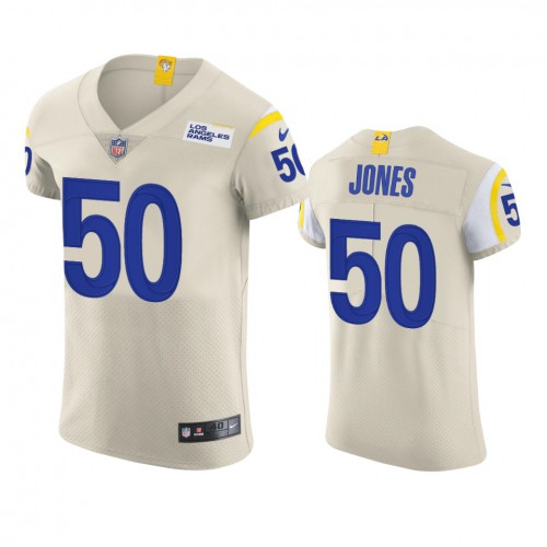 Los Angeles Los Angeles Rams #50 Ernest Jones Men's Vapor Elite Player Jersey - Bone Men's