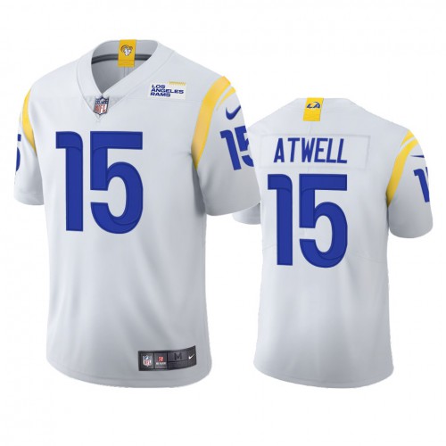 Los Angeles Los Angeles Rams #15 Tutu Atwell Men's 2021 Vapor Limited Jersey - White Men's