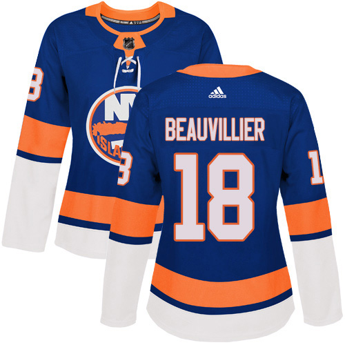 Adidas New York Islanders #18 Anthony Beauvillier Royal Blue Home Authentic Women's Stitched Jersey Womens