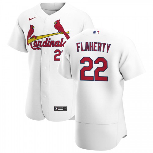 St. Louis St.Louis Cardinals #22 Jack Flaherty Men's White Home 2020 Authentic Player Jersey Men's