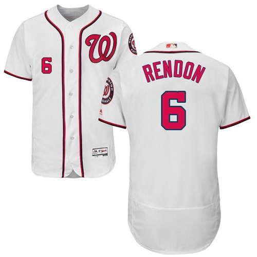 Washington Nationals #6 Anthony Rendon White Flexbase Authentic Collection Stitched Jersey Men's