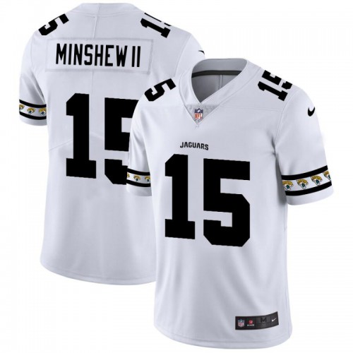 Jacksonville Jacksonville Jaguars #15 Gardner Minshew II White Team Logo Vapor Limited Jersey Men's