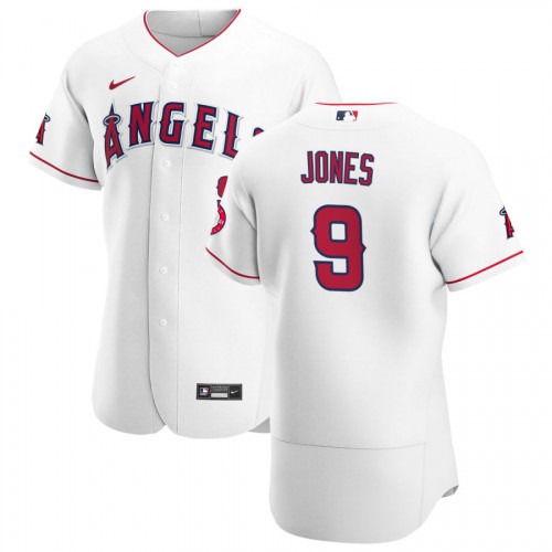 Los Angeles Los Angeles Angels #9 Jahmai Jones Men's White Home 2020 Authentic Player Jersey Men's