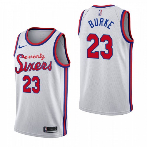 Philadelphia 76ers #23 Trey Burke 2019-20 Unveil Classic Edition White Stitched Jersey Mens