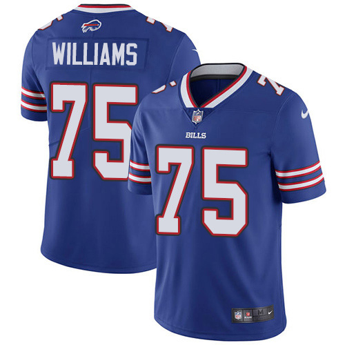 Buffalo Bills #75 Daryl Williams Royal Blue Team Color Men's Stitched Vapor Untouchable Limited Jersey Men's