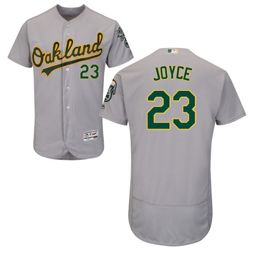 Oakland Athletics #23 Matt Joyce Grey Flexbase Authentic Collection Stitched Jersey Men's