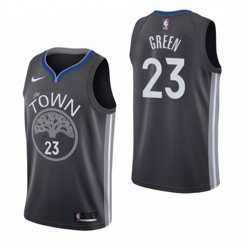 Golden State Warriors #23 Draymond Green Black 2019-20 Statement Edition Jersey Mens