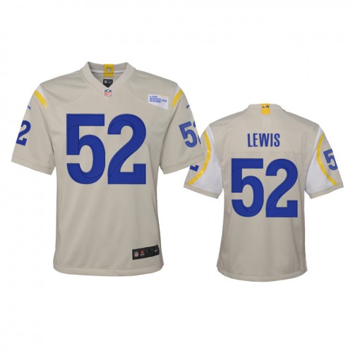 Los Angeles Los Angeles Rams #52 Terrell Lewis Youth Game Jersey - Bone Youth