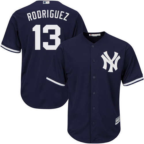 New York Yankees #13 Alex Rodriguez Navy blue Cool Base Stitched Youth Jersey Youth
