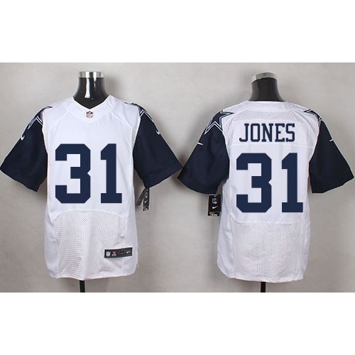 Dallas Cowboys #31 Byron Jones White Men's Stitched Elite Rush Jersey Men's