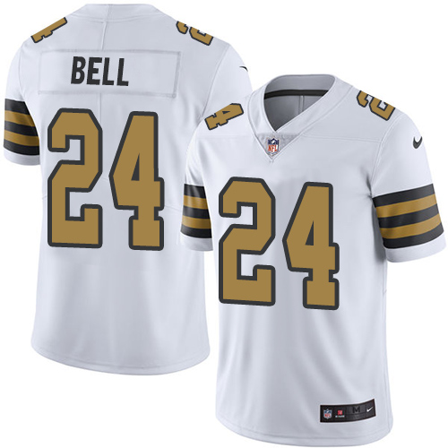 New Orleans Saints #24 Vonn Bell White Youth Stitched Limited Rush Jersey Youth