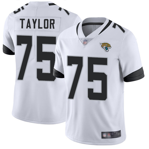 Jacksonville Jaguars #75 Jawaan Taylor White Men's Stitched Vapor Untouchable Limited Jersey Men's