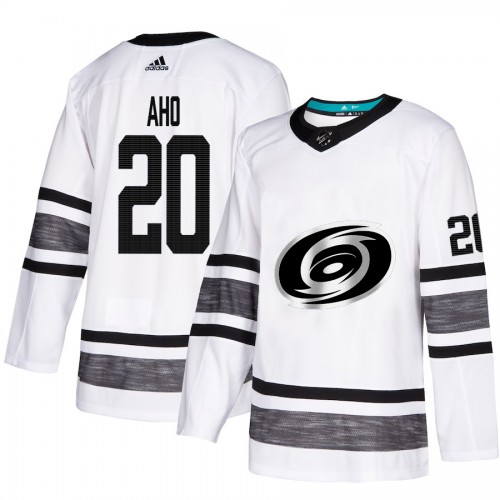 Adidas Carolina Hurricanes #20 Sebastian Aho White Authentic 2019 All-Star Stitched Youth Jersey Youth