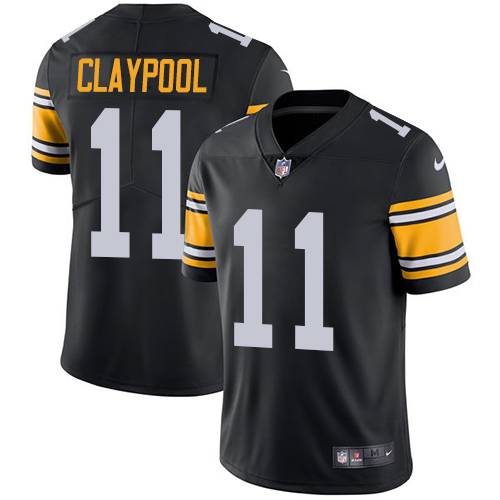 Pittsburgh Steelers #11 Chase Claypool Black Alternate Men's Stitched Vapor Untouchable Limited Jersey Men's