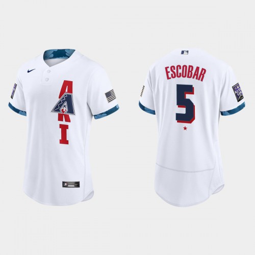 Arizona Arizona Diamondbacks #5 Eduardo Escobar 2021 All Star Game Authentic White Jersey Men's