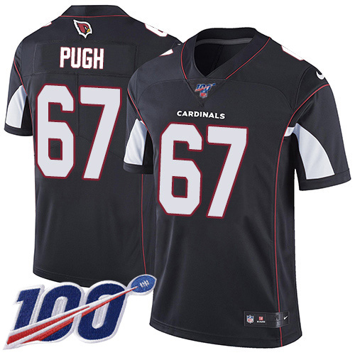 Arizona Cardinals #67 Justin Pugh Black Alternate Men's Stitched 100th Season Vapor Limited Jersey Men's