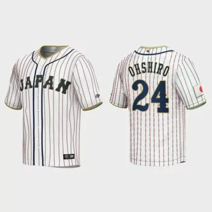 Takumi Ohshiro Japan Baseball 2023 World Baseball Classic Jersey – White