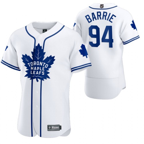 Toronto Maple Toronto Maple Leafs #94 Tyson Barrie Men's 2020 x Crossover Edition Baseball Jersey White Men's