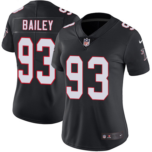 Atlanta Falcons #93 Allen Bailey Black Alternate Women's Stitched Vapor Untouchable Limited Jersey Womens