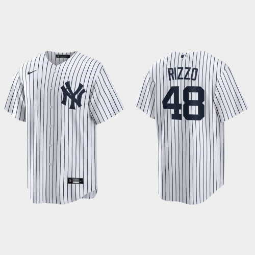 New York New York Yankees #48 Anthony Rizzo Men's White Home Jersey Men's