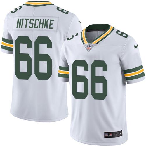 Green Bay Packers #66 Ray Nitschke White Men's Stitched Vapor Untouchable Limited Jersey Men's