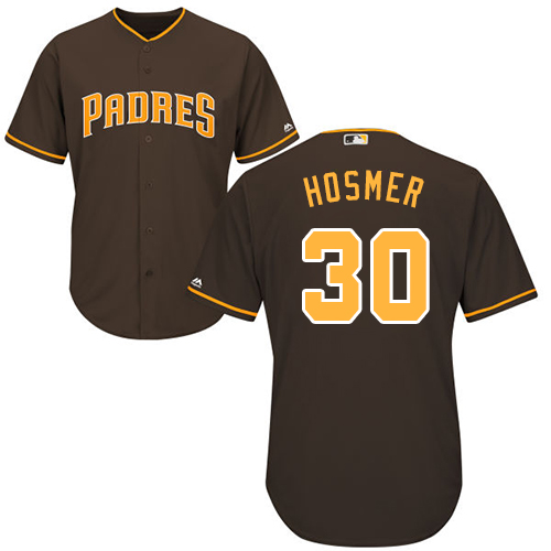 San Diego Padres #30 Eric Hosmer Brown Cool Base Stitched Youth Jersey Youth