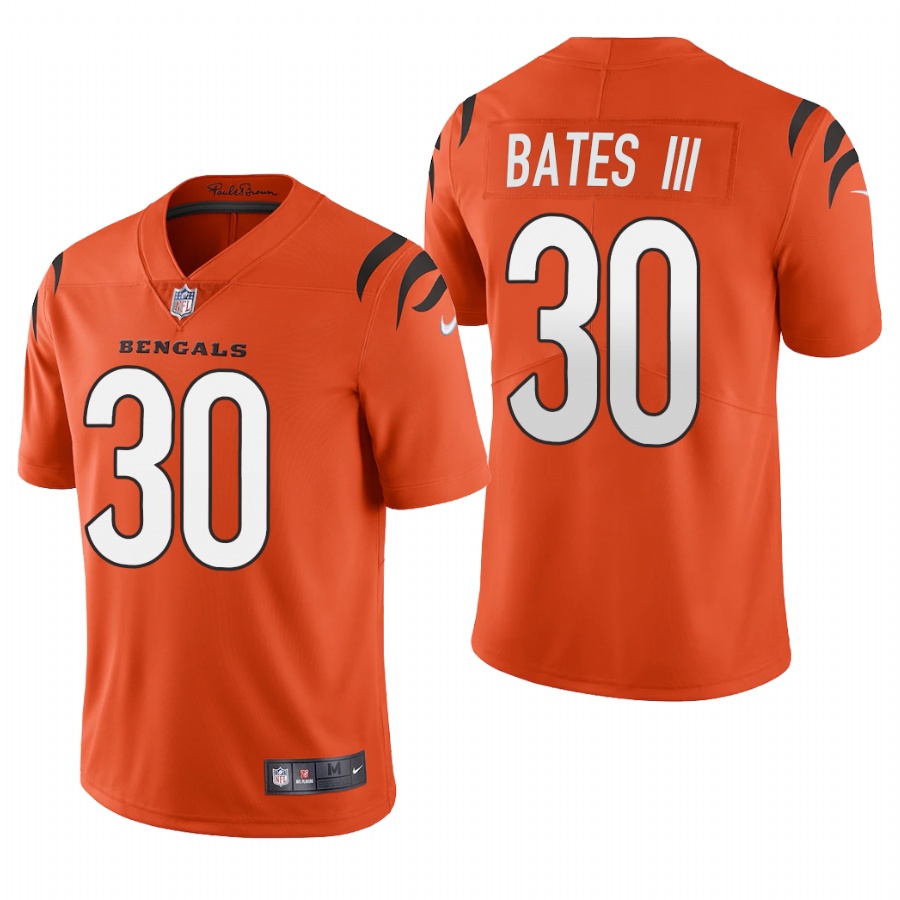 Bengals #30 Jessie Bates Orange Men's Alternate Vapor Limited Jersey