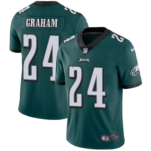 Philadelphia Eagles #24 Corey Graham Midnight Green Team Color Men's Stitched Vapor Untouchable Limited Jersey Men's