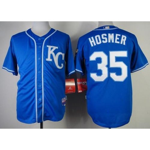 Kansas City Royals #35 Eric Hosmer Blue Alternate 2 Cool Base Stitched Jersey Men's