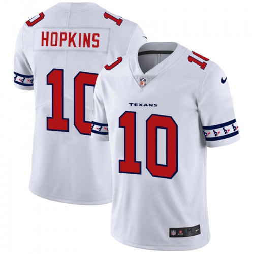 Houston Houston Texans #10 DeAndre Hopkins White Team Logo Vapor Limited Jersey Men's