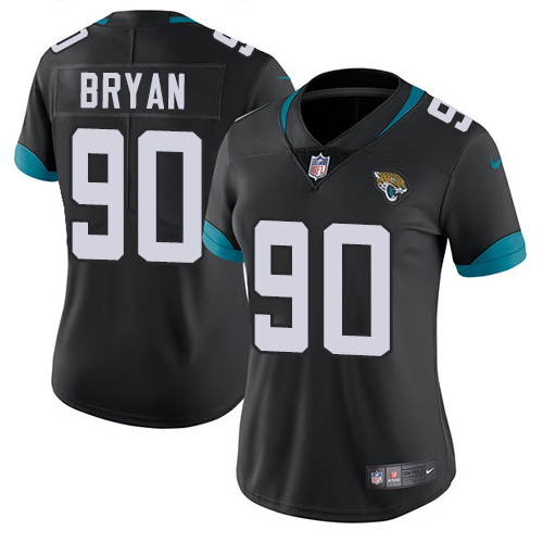 Jacksonville Jaguars #90 Taven Bryan Black Team Color Women's Stitched Vapor Untouchable Limited Jersey Womens