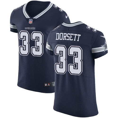 Cowboys #33 Tony Dorsett Navy Blue Team Color Men's Stitched Vapor Untouchable Elite Jersey
