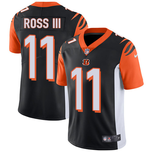 Cincinnati Bengals #11 John Ross III Black Team Color Youth Stitched Vapor Untouchable Limited Jersey Youth
