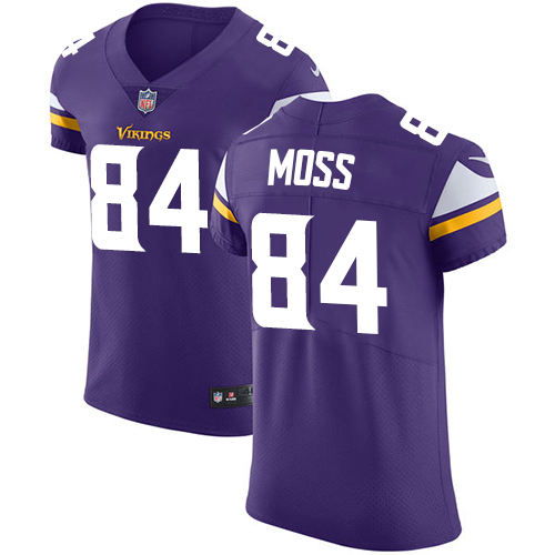 Vikings #84 Randy Moss Purple Team Color Men's Stitched Vapor Untouchable Elite Jersey