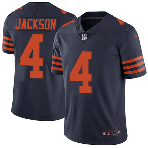 Bears #4 Eddie Jackson Navy Blue Alternate Youth Stitched Vapor Untouchable Limited Jersey