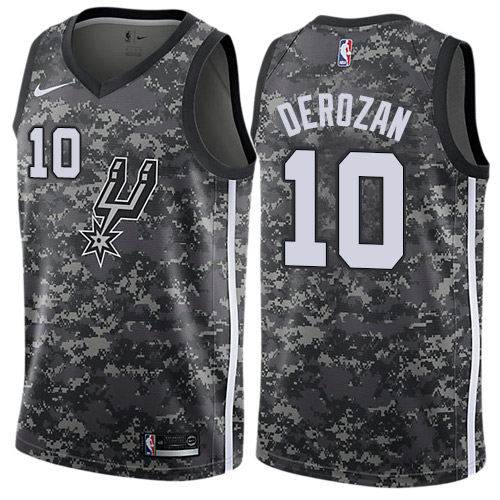 San Antonio Spurs #10 DeMar DeRozan Camo Youth Swingman City Edition Jersey Youth