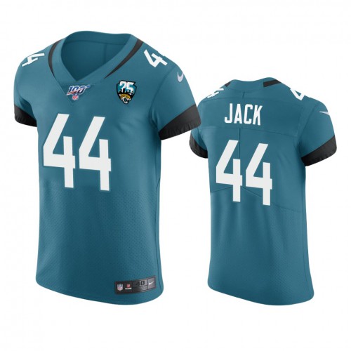Jacksonville Jacksonville Jaguars #44 Myles Jack Teal 25th Season Vapor Elite Stitched Jersey Men's