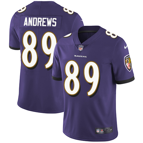 Baltimore Ravens #89 Mark Andrews Purple Team Color Men's Stitched Vapor Untouchable Limited Jersey Men's