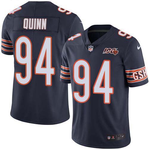 Chicago Bears #94 Robert Quinn Navy Blue Team Color Men's Stitched 100th Season Vapor Untouchable Limited Jersey Men's