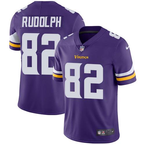 Minnesota Vikings #82 Kyle Rudolph Purple Team Color Men's Stitched Vapor Untouchable Limited Jersey Men's