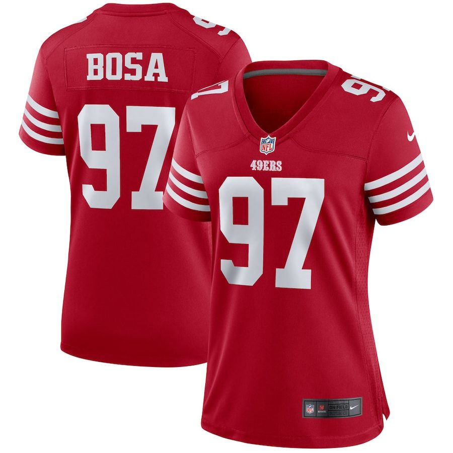 San Francisco 49ers #97 Nick Bosa Scarlet Women's 2022-23 Game Jersey