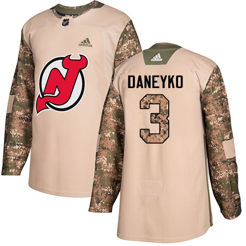 Adidas New Jersey Devils #3 Ken Daneyko Camo Authentic 2017 Veterans Day Stitched Jersey Men's