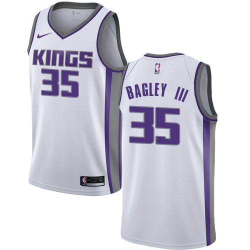 Sacramento Kings #35 Marvin Bagley III White Swingman Association Edition Jersey Mens