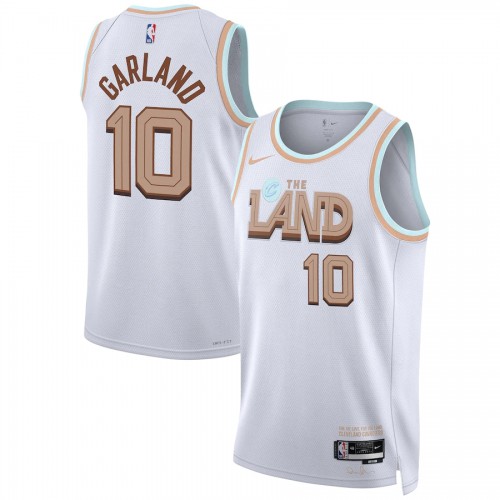 Cleveland Cleveland Cavaliers #10 Darius Garland Unisex White 2022-23 Swingman Jersey - City Edition Mens