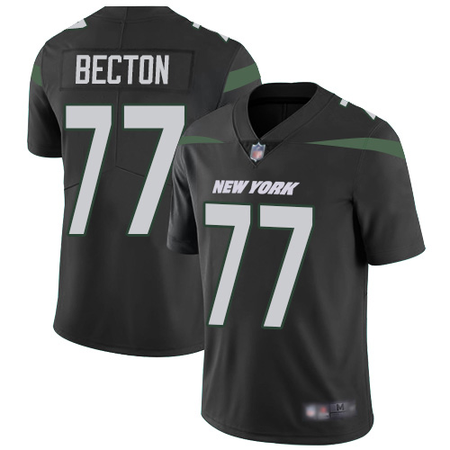 New York Jets #77 Mekhi Becton Black Alternate Youth Stitched Vapor Untouchable Limited Jersey Youth