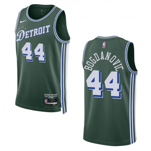Detroit Detroit Pistons #44 Bojan Bogdanovic Unisex Green 2022-23 Swingman Jersey - City Edition Mens