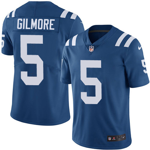 Colts #5 Stephon Gilmore Men's Royal Retired Player Limited Jersey
