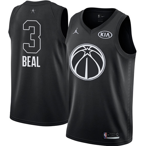 Washington Wizards #3 Bradley Beal Black Jordan Swingman 2018 All-Star Game Jersey Mens