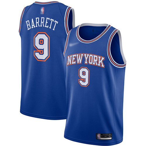 New York Knicks #9 R.J. Barrett Blue Swingman Statement Edition 2019/2020 Jersey Mens